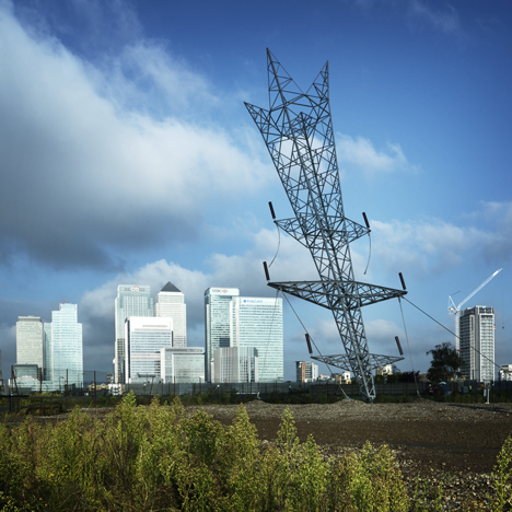 A bullet from a shooting star by Alex Chinneck