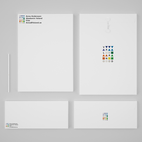 Akademin Valand identity by Daniel Bjorkman