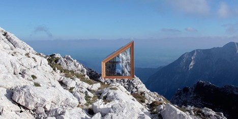 Slovenian mountain cabin by OFIS and Harvard students shelters climbers from extreme weather