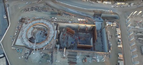 Apple One Infinite Loop latest drone footage Foster Partners