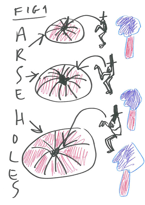 Arseholes by Roly Tee