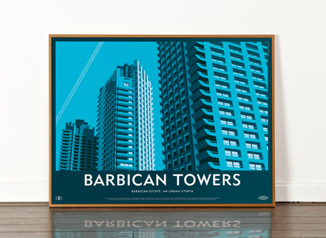 Barbican Towers poster by Dorothy