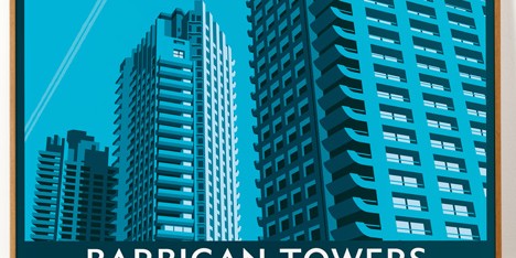 Barbican Towers poster by Dorothy