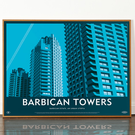 Barbican Towers poster by Dorothy