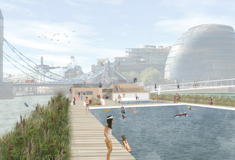 City Hall Thames baths in London by Studio Octopi