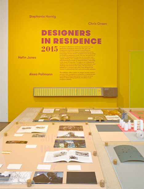 Designers in Residence exhibition at the Design Museum