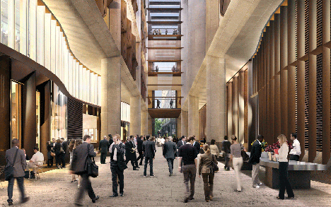Bloomberg Place in the City of London by Foster + Partners