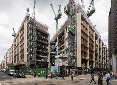 Bloomberg Place in the City of London by Foster + Partners