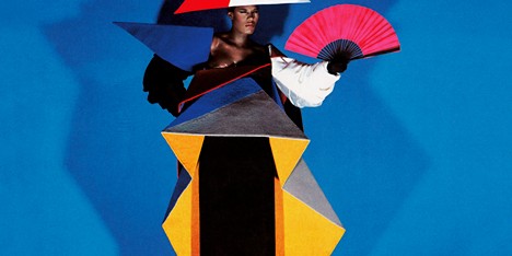 Grace Jones maternity dress by Jean-Paul Goude
