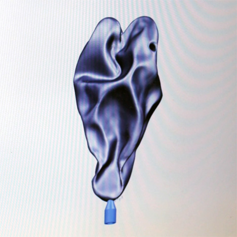 Heartbeat 3D-printed gold pendant by Lionel T Dean, manufactured by Cooksongold