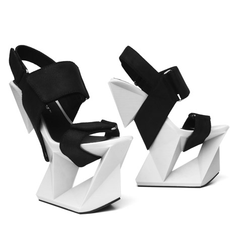 United Nude unveils Ice shoes with eight-inch 3D-printed heels