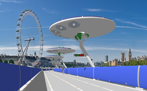 London Thames Deckway floating cycle path by Make Happy
