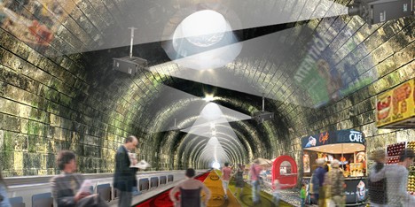 NBBJ London Underground walkway travelator