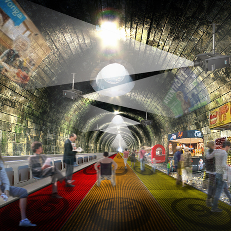 NBBJ London Underground walkway travelator