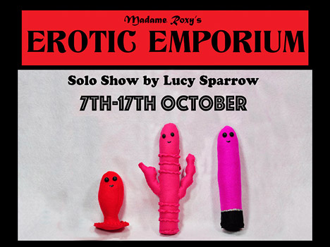 Lucy Sparrows Stitched Sex Shop