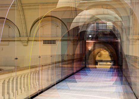 Mise-En-Abyme installation by Matteo Fogale and Laetitia de Allegri at London's V&A museum