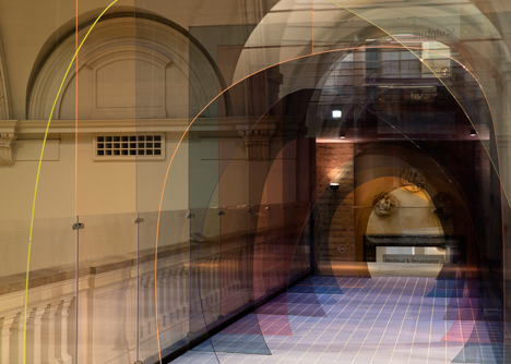 Mise-En-Abyme installation by Matteo Fogale and Laetitia de Allegri at London's V&A museum
