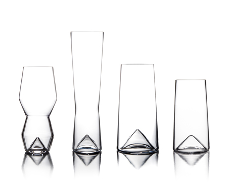 Monti beer glasses designed by Sempli