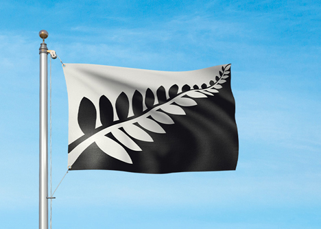 Silver Fern (Black and White) by Alofi Kanter