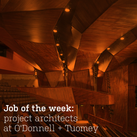 Job of the week: project architects at O’Donnell + Tuomey