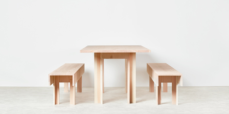Planks furniture collection by Max Lamb for Benchmark