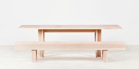 Planks furniture collection by Max Lamb for Benchmark