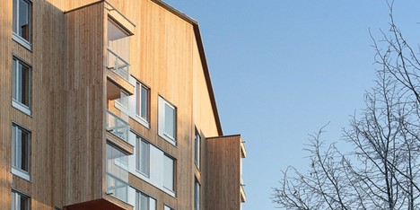 Puukuokka apartment building by OOPEAA