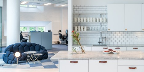 Red Bull’s Stockholm office features modular mobile furniture