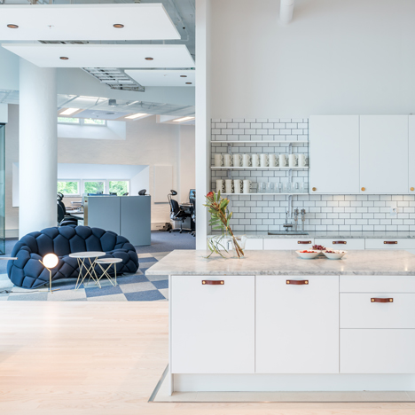 Red Bull’s Stockholm office features modular mobile furniture