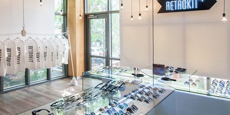 Retrokit Cross eyewear store by NBDC