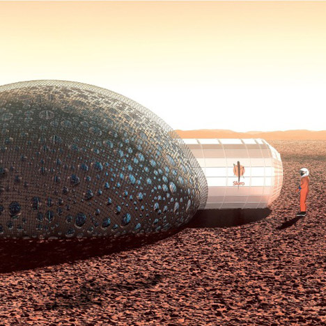 SFERO bubble house on Mars by Fabulous
