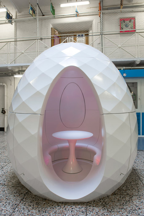 Seeds prison pods by Karl Lenton