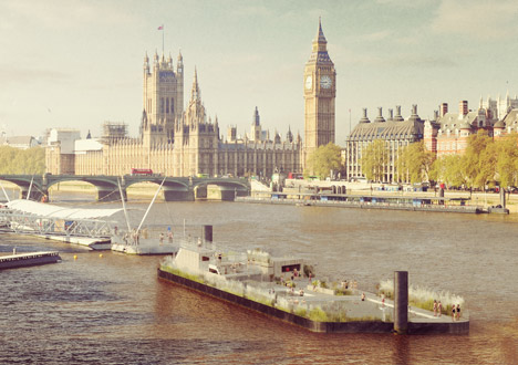 Southbank Thames baths in London by Studio Octopi
