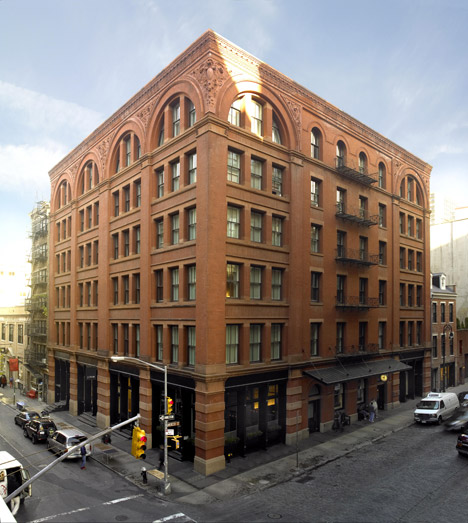 The exterior of The Mercer in New York. Photograph by Thomas Loof