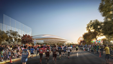 Tokyo National Stadium latest images by Zaha Hadid Architects Japan