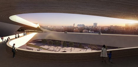 Tokyo National Stadium latest images by Zaha Hadid Architects Japan