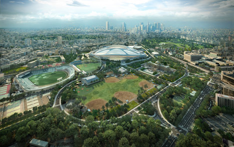 Tokyo National Stadium latest images by Zaha Hadid Architects Japan
