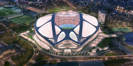 Tokyo National Stadium latest images by Zaha Hadid Architects Japan