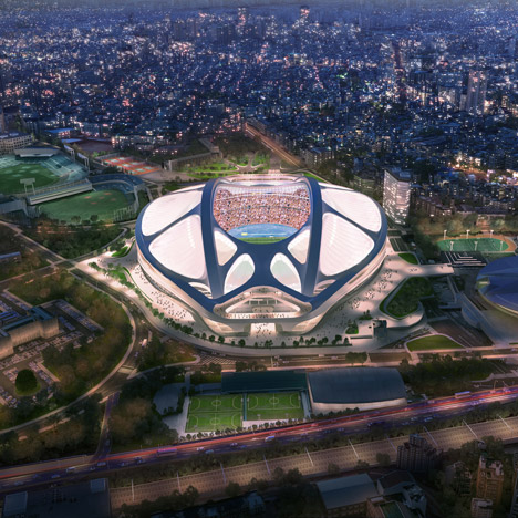 Tokyo National Stadium latest images by Zaha Hadid Architects Japan