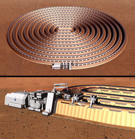 Mars habitat designed by Rustem Balshev