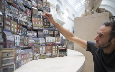 Tower of Babel by Barnaby Barford at London's V and A museum