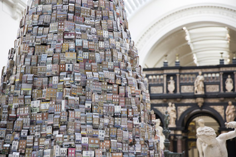 Tower of Babel by Barnaby Barford at London's V and A museum