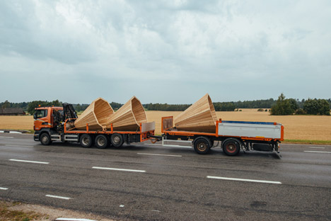 Unplugged Kingsize Megaphones by Estonian Academy of Arts interior architecture students