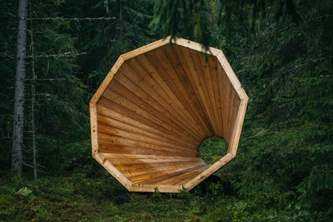 Unplugged Kingsize Megaphones by Estonian Academy of Arts interior architecture students