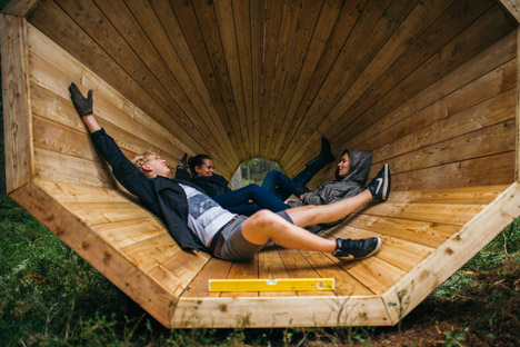 Unplugged Kingsize Megaphones by Estonian Academy of Arts interior architecture students