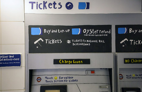 Wooden Tube Station by Camilla Barnard