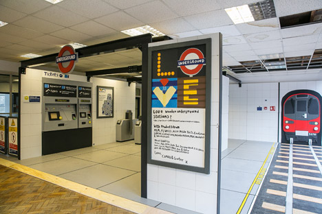 Wooden Tube Station by Camilla Barnard