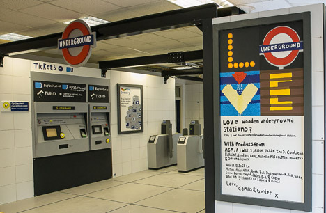 Wooden Tube Station by Camilla Barnard