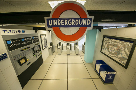 Wooden Tube Station by Camilla Barnard