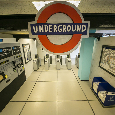 Wooden Tube Station by Camilla Barnard